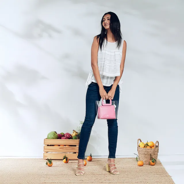 【ICHE 衣哲】Cop.Copine層紗堆疊不規則背心造型上衣