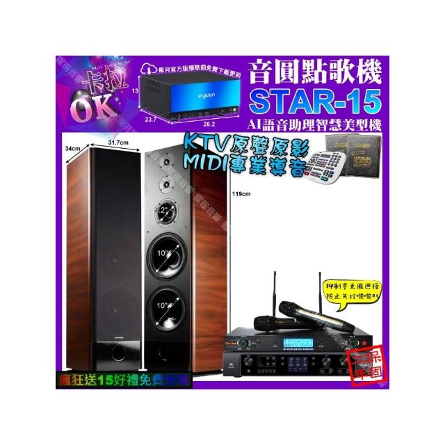 【音圓】STAR-15+JBL BEYOND3+TDF K-105+YAKO AD-300U(卡拉OK組合/音響設備)