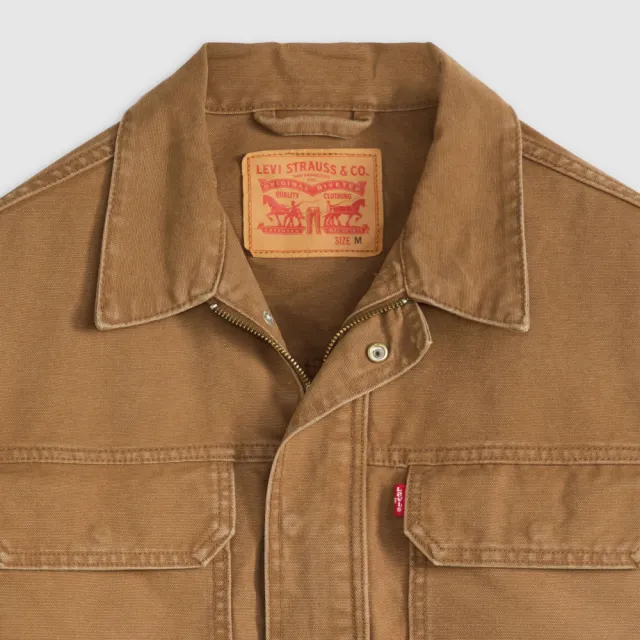 【LEVIS】工裝牛仔外套 / 經典4蓋袋 / 復古風格 男生上衣 熱賣單品 002WW-0001