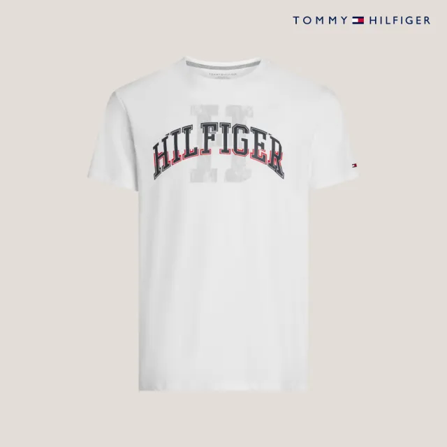 【TOMMY HILFIGER】官方旗艦館 Frederick Hilfiger印花T恤_白色
