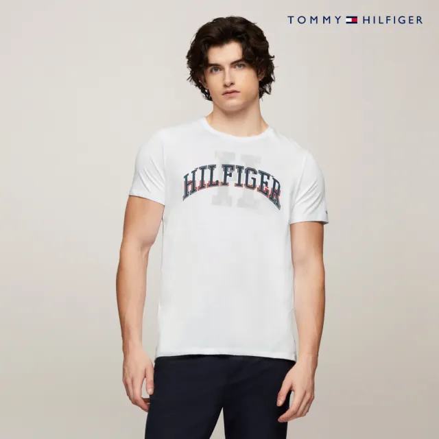 【TOMMY HILFIGER】官方旗艦館 Frederick Hilfiger印花T恤_白色