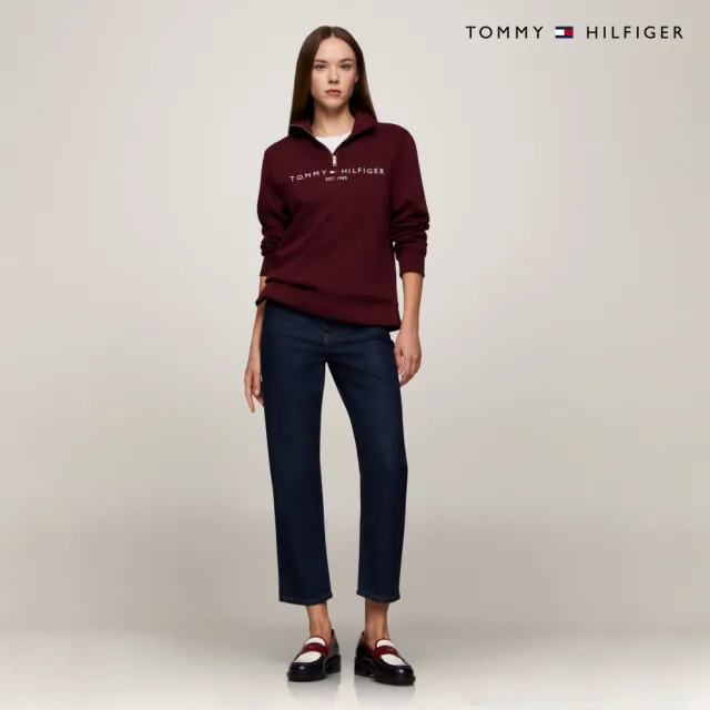 【TOMMY HILFIGER】官方旗艦館 旗幟刺繡圓領 T 恤_裸色