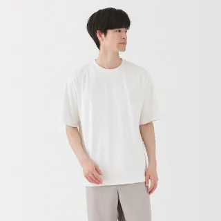 【MUJI 無印良品】男抗UV速乾圓領短袖Ｔ恤(白色/灰色/黑色/煙燻藍)