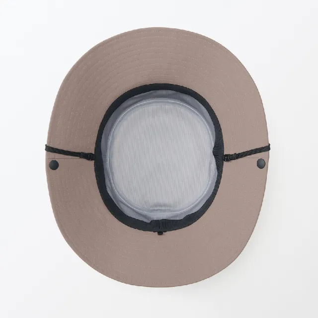 【MUJI 無印良品】透氣撥水加工附防水膠條有簷帽(摩卡棕/象牙白/米色)