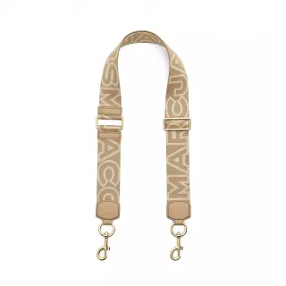 【MARC JACOBS】MJ  駱駝棕字母LOGO背帶