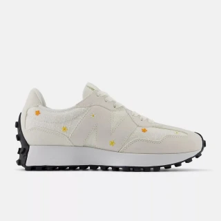 【NEW BALANCE】327 女鞋 休閒鞋 運動鞋 米白 刺繡小花 麂皮 B楦 NB(WS327DCA)