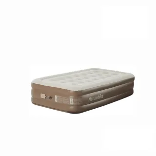 【Naturehike】辰景植絨加高充氣床墊38cm 內置打氣機 單人 WS013(台灣總代理公司貨)