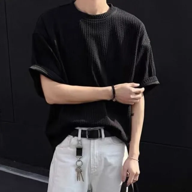 【AMERO】男裝 女裝 短袖圓領Ｔ恤(男裝 女裝 短袖圓領Ｔ恤 紋理 抗皺 寬鬆)