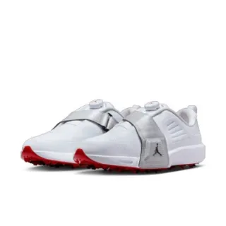 【NIKE 耐吉】Air Jordan Air Rev White 白紅 高爾夫正式鞋 釘鞋 塑膠釘 扭力 速度 運動鞋 男鞋 FV6338-100