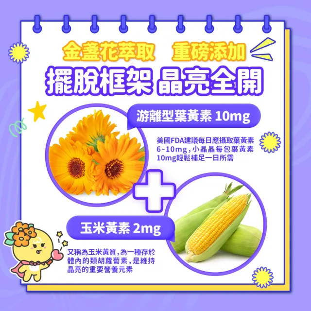 【EatBLISS 益比喜】買1送1★小晶晶金盞花葉黃素凍升級版-葡萄口味(游離型 山桑子 兒童葉黃素 .花青素)