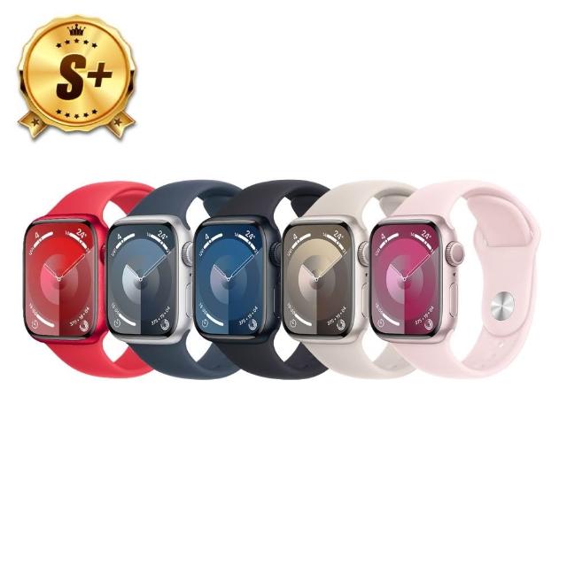 【Apple】S+級福利品 Apple Watch S9 GPS+行動網路 41mm(鋁金屬錶殼)