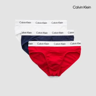 【CALVIN KLEIN】官方旗艦館 CK Cottons Stretch 低腰三角褲 3件組_拼色