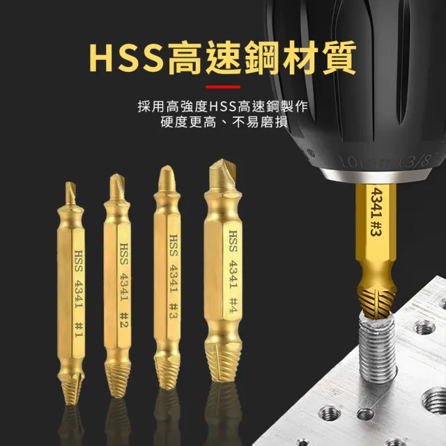 【MASTER】螺絲取出器 水管退牙器 崩牙提取器 十字螺絲取出器 斷絲取出器 618-SO10(崩牙救星 取絲器)