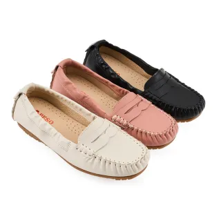 【A.S.O 阿瘦集團】BESO 芯軟Q系列-拼皮設計莫卡辛(女鞋_3色任選)