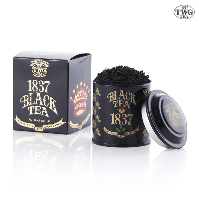 【TWG Tea】純棉茶包迷你茶罐雙享禮物組(艾方索紅茶15包/盒+迷你茶罐口味任選20g/罐)