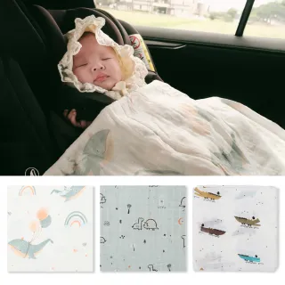 【bimbidreams】★2入超值特惠組★ 竹纖維紗布包巾 120x120cm(推車蓋毯 萬用巾 紗布被 哺乳巾 包巾)