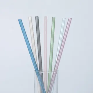 【Oolab 良杯製所】ECOZEN 透明斜口珍奶專用粗吸管26cm(環保吸管)