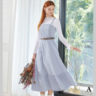 【IENA】藝素材剪接連身洋裝(#4234002#4234003#4254001)