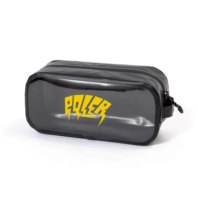【POLER STUFF】雙11 日本限定 POLER HIGH&DRY PVC CLEAR POUCH 防水透明多用途隨身收納包(黑色