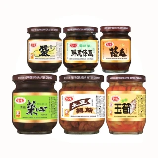 【愛之味】經典醬菜3入組 土豆麵筋/珍保玉筍/青脆菜心/鮮味脆瓜/壺底蔭瓜/鮮脆條瓜(6款任選 TQF)