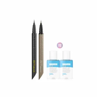 【MAYBELLINE 媚比琳】36H極限持久激細抗暈眼線液 0.4g(任選2入組)
