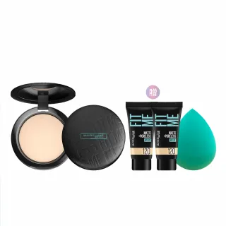 【MAYBELLINE 媚比琳】FIT ME反孔特霧柔焦空氣粉餅 #空氣小圓餅(2入組)