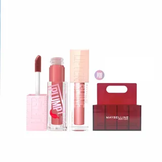 【MAYBELLINE 媚比琳】玻尿酸嘟嘟唇蜜/辣辣豐唇蜜 2入組(#嘟嘟棒 #辣辣棒)