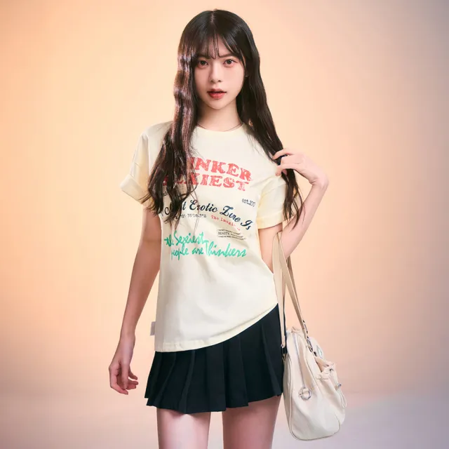 【MAJOR MADE】繽紛文字斑駁感短T(短袖上衣/圖案短T/T-Shirt)