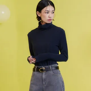 【gozo】HOT發熱高領長袖上衣(四色)