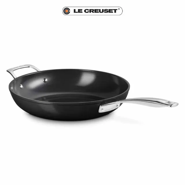 【Le Creuset】Essential陶瓷不沾系列單柄單耳煎鍋 30cm