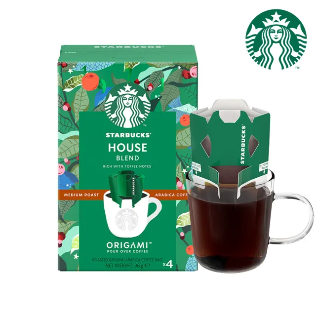 【STARBUCKS 星巴克】家常濾掛咖啡4入X6盒(共24入)