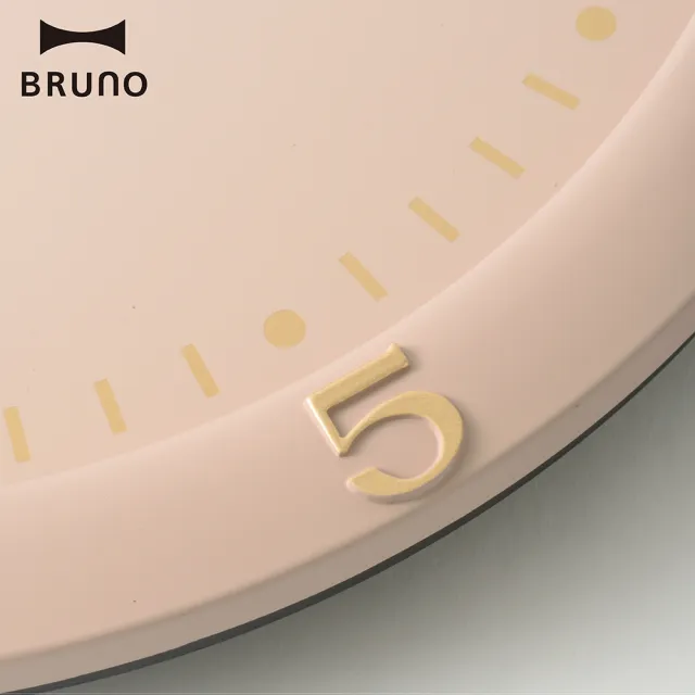 【BRUNO】日本BRUNO粉彩掛鐘(優雅燙金設計 點綴出高雅質感)