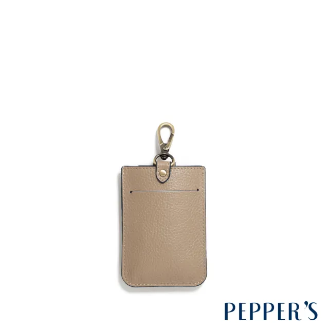 【PEPPER’S】交換禮物  SIGNAL 牛皮伸縮風琴卡套 - 拿鐵棕/月光灰(卡套 卡夾 配件)