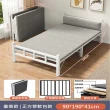 【MINE家居】折疊床 單人床  雙色選購 升級198公分 寬90cm(免安裝 工業鋼架結實穩固)