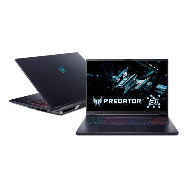【Acer 宏碁】特仕版 18吋電競筆電(Predator/PHN18-72-92A2/Ultra 9-275HX/32G/1TB+4TB SSD/RTX5070Ti)