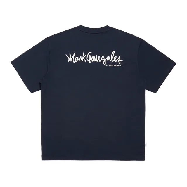 【Mark Gonzales】男女同款 小 MG LOGO SHINE T恤-深藍色