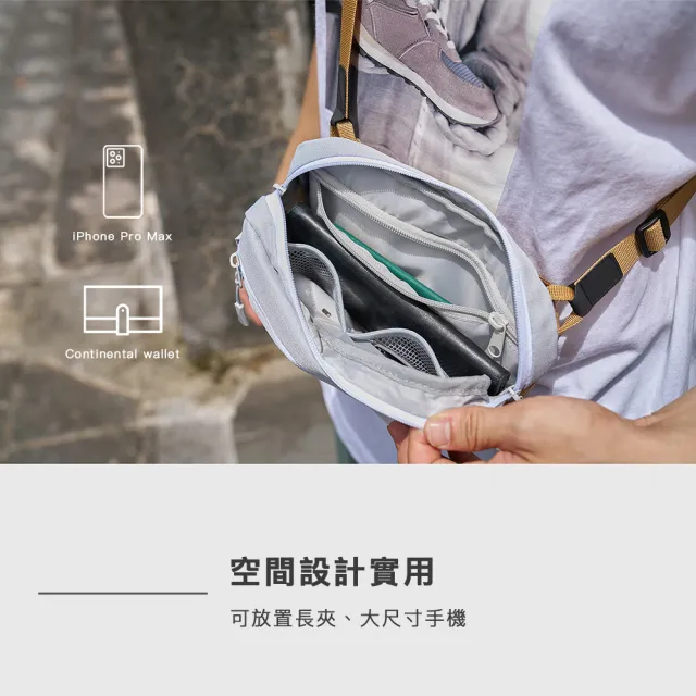 【Discovery】輕量機能斜肩包 旅行小包 多功能側背包 隨身包(防潑水 多隔層 3種背法)