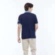 【NAUTICA】官方旗艦 男裝  亮色跳色領口短袖POLO衫(藍色)