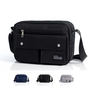 【NEW STAR】側背包 經典雙口袋雙層斜背包包 防水包  男 女 男包 現貨 BL133