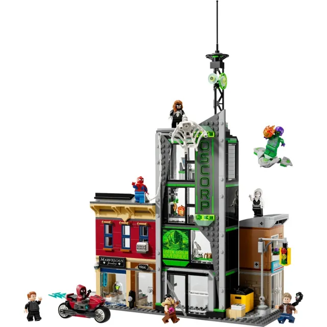 【LEGO 樂高】漫威超級英雄系列 76324 蜘蛛人大戰奧斯朋企業(Marvel 蜘蛛人 兒童玩具 積木)