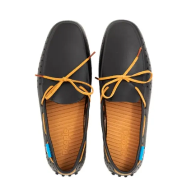 【People Footwear】加拿大休閒鞋 防水鞋 涼鞋 平底鞋 拖鞋(SENNA 辛那  極黑/ 橡膠色)