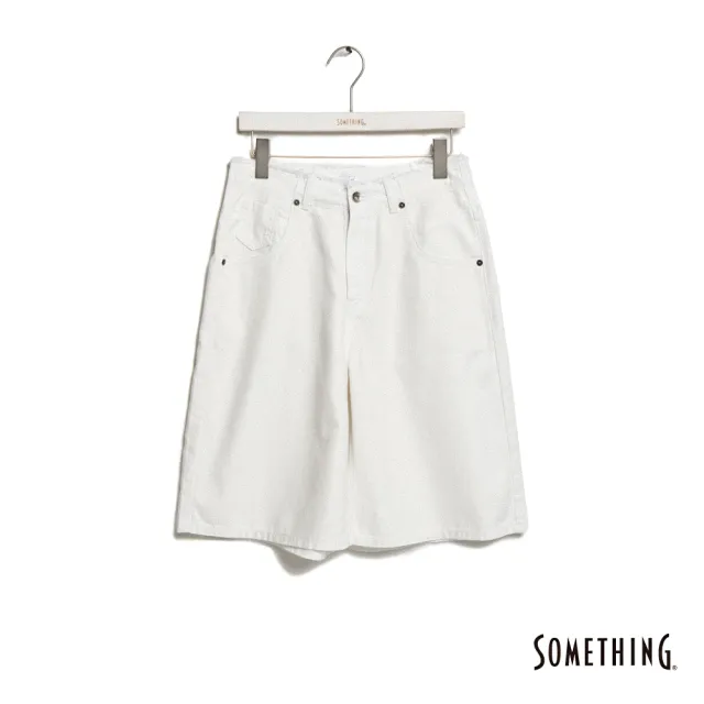 【SOMETHING】女裝 萊賽爾五分短褲(白色)