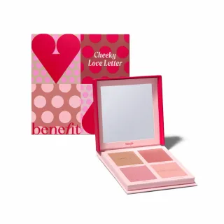 【benefit 貝玲妃】粉紅4色頰彩修容盤(63折！仙女必備蒲公英頰彩盤)
