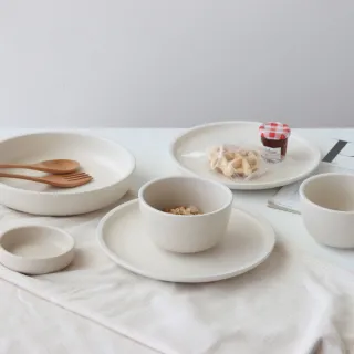 【Just Home】霧感系陶瓷碗盤6件組-3色可選(可微波 碗 盤 餐具 碗盤 湯盤)