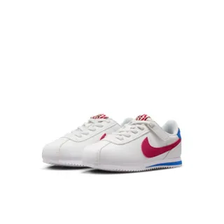 【NIKE 耐吉】運動鞋 休閒鞋 中大童鞋 NIKE CORTEZ EASYON SE PS 經典 抓地力 阿甘鞋 白 紅(IH7658100)