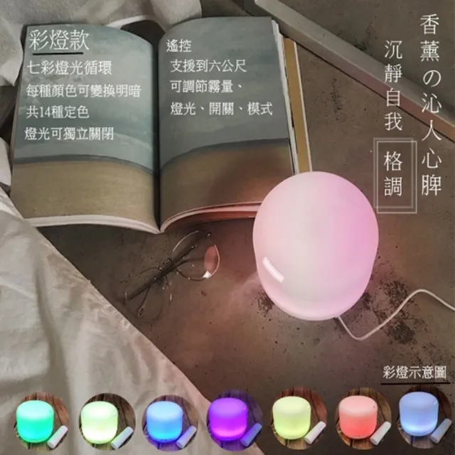 【hoi! 好好生活】智能遙控版 超聲波負離子水氧機300ml(多款可選)