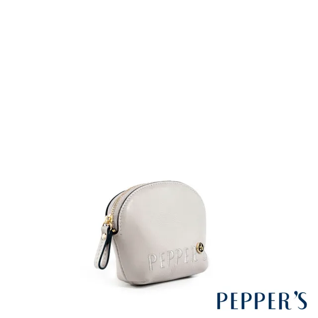 【PEPPER’S】交換禮物 DOT 真皮貝殼零錢包 - 檸檬黃/月光灰(真皮包包 零錢包 真皮)