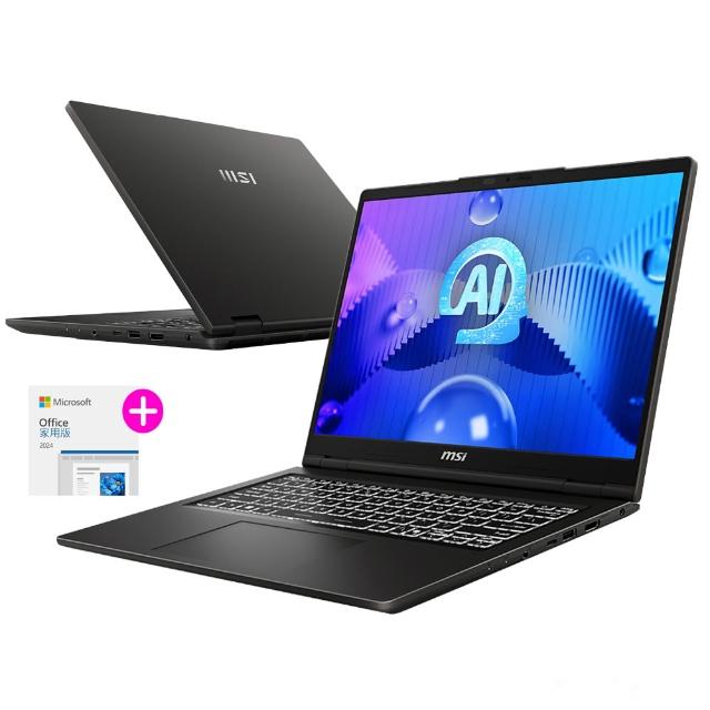 Office 2024★【MSI 微星】14吋Ultra 7-155H AI效能筆電(Venture 14 AI/16G/1TB SSD/W11/A1MG-004TW)