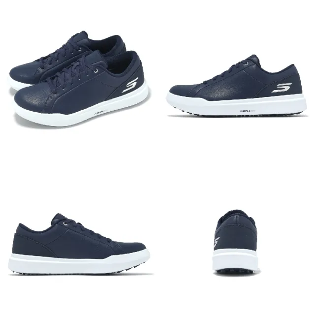 【SKECHERS】高爾夫球鞋 Go Golf Drive 6 男鞋 防水鞋面 藍 支撐 止滑 高球(214128-NVY)