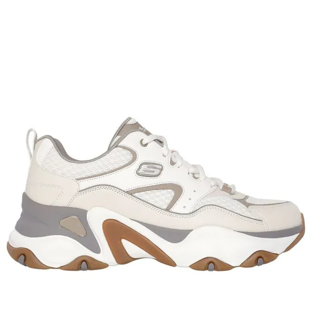 【SKECHERS】D lites 5.0 男 運動休閒鞋 厚底 增高 老爹鞋 舒適 米 卡其(232491OFWT)